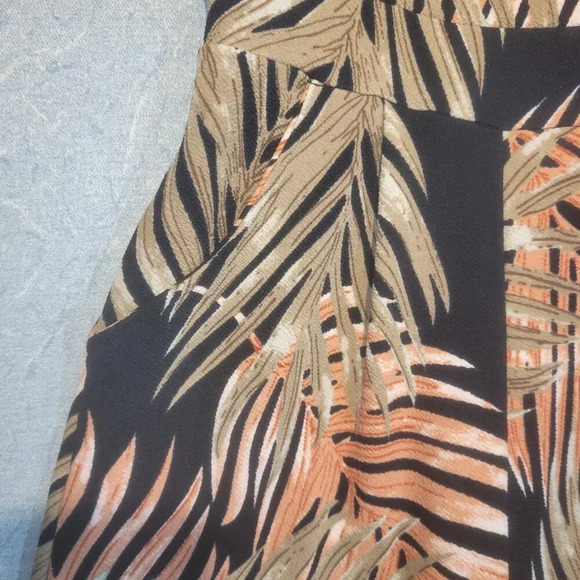 Eclipse Jungle Fauna Black & Orange Jumpsuit Size Small - Picture 3 of 10